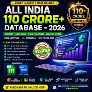 India leads database, buy leads India, B2B database India, email database India, phone number database India, real estate leads India, marketing leads database, business leads India 2026, verified leads India, bulk data India, WhatsApp marketing database, high-quality leads India, targeted customer database